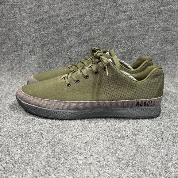 NOBULL Outwork Training Shoes Men\'s 12.5 OD Green‎ Grey Canvas Athletic Crossfit main image 12